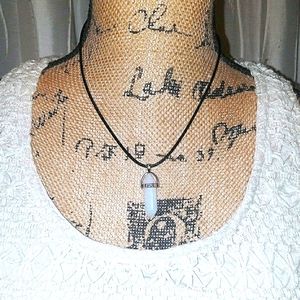 White Quartz Chakra Healing Necklace